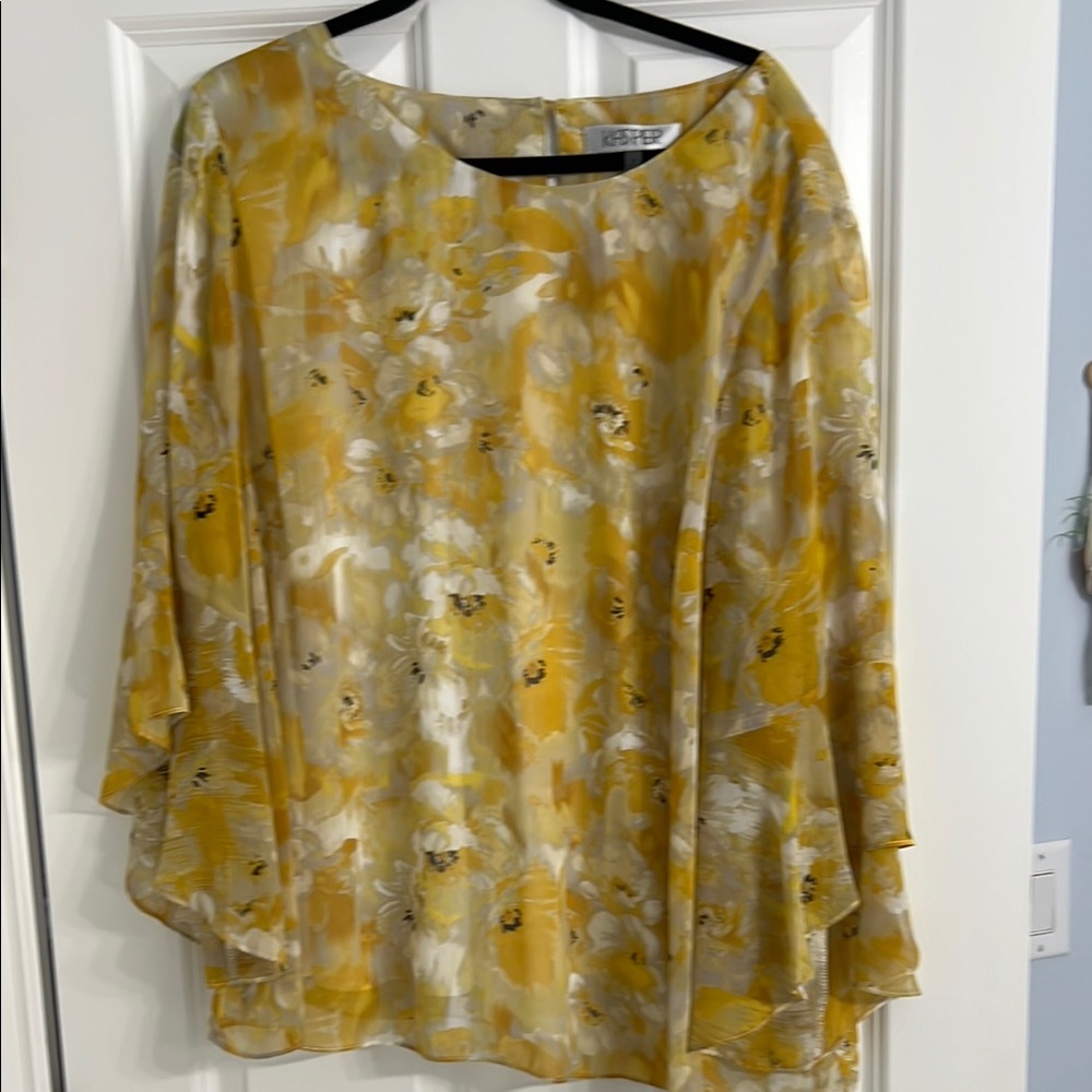 Kaspers Floral Yellow Women's Top